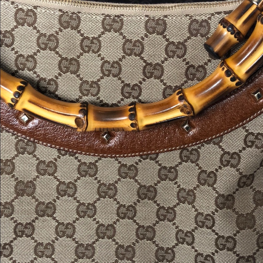 Anita Gucci Bamboo Handle Shoulder Bag - Picture 2 of 8